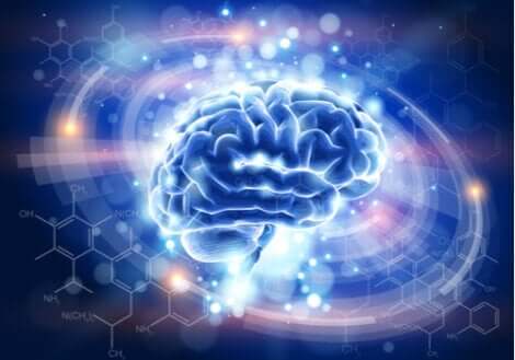 ışıklı mavi beyin görseli ve nöroplastisite ve travma sonrası stres