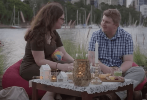 Love on the Spectrum adlı Netflix şovundan bir kare.