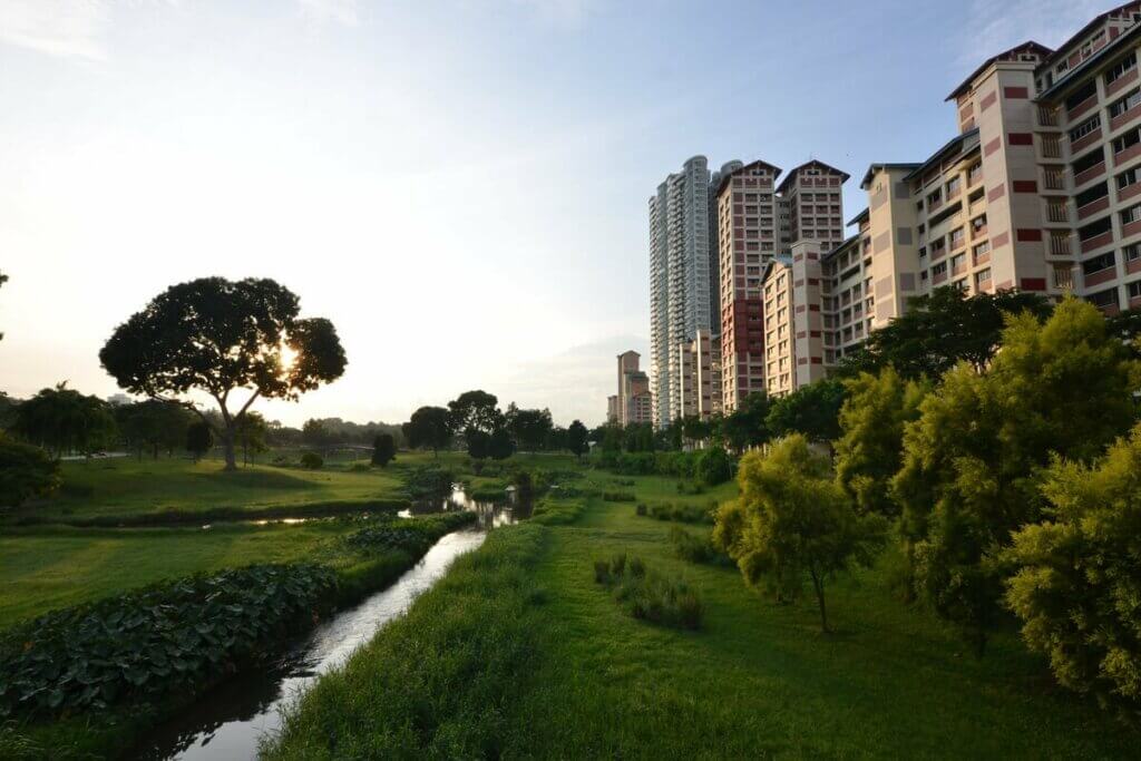 Şehir ve doğa iç içe.