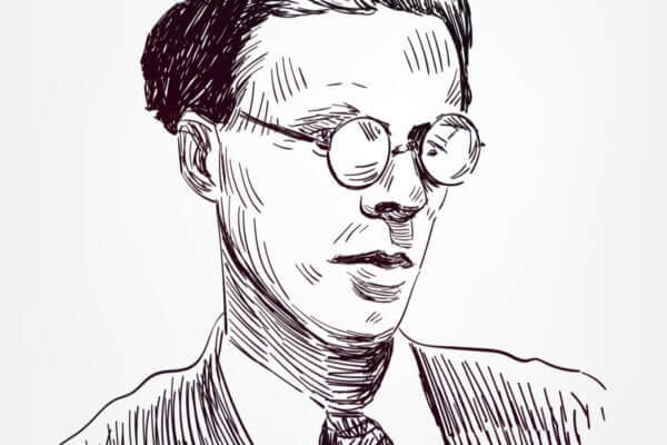 Aldous Huxley çizilmiş portresi
