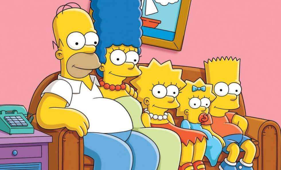 koltukta oturan Simpson ailesi