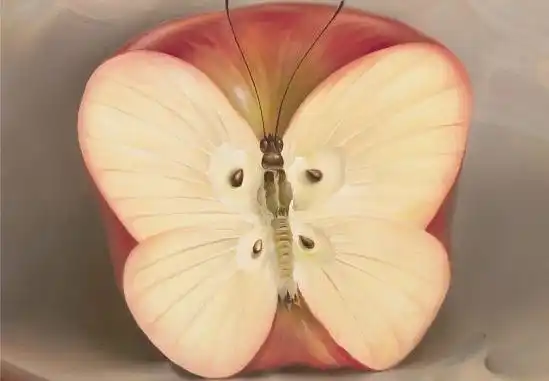 elmadan kelebek görseli